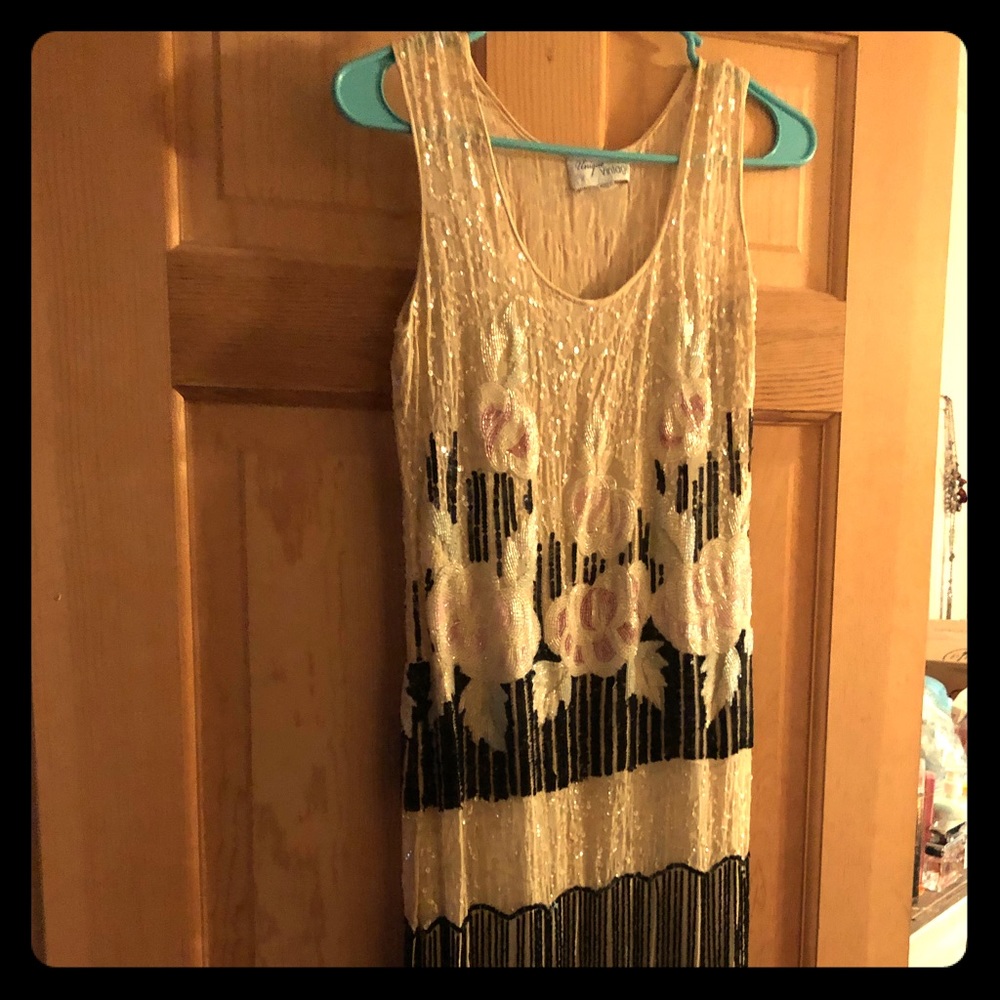 Unique vintage 20s flapper evening gown